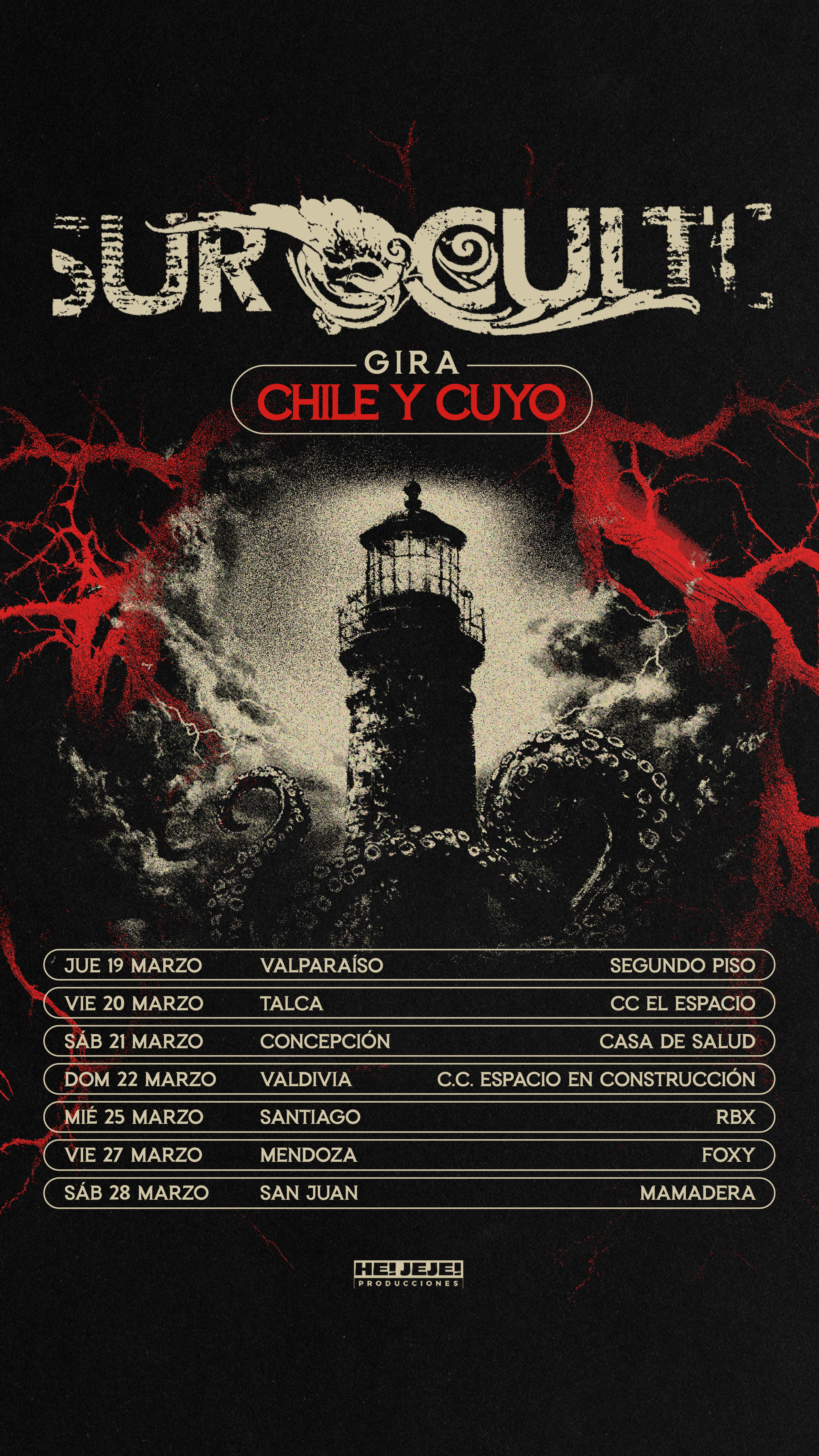 Los argentinos Sur Oculto anuncian gira por Chile